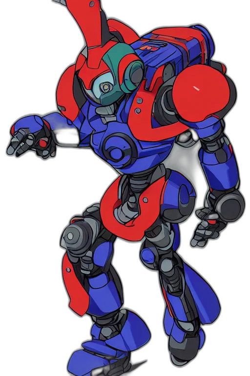 robot, weapon, concept art, pixel art transparent PNG cut-out