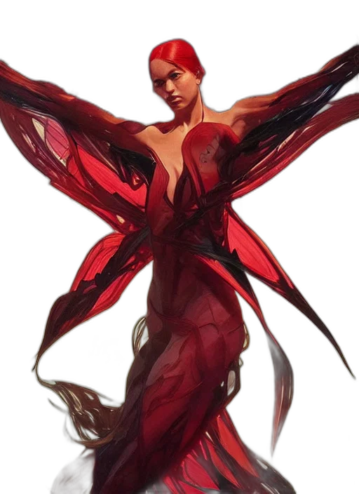 dress, creature, concept art, fantasy art transparent PNG cut-out
