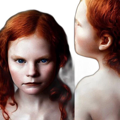 hair, face, photorealistic, 3d render, concept art, fantasy art, majestic, gracious transparent PNG cut-out