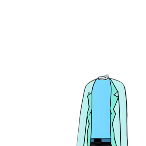jacket, dress, staff, face transparent PNG cut-out