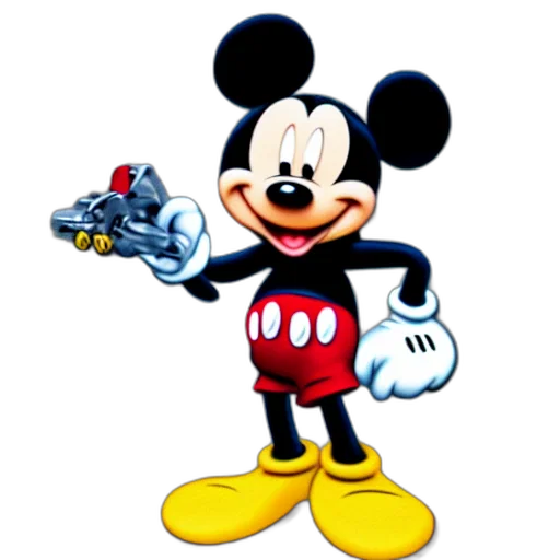 weapon, staff, animal, robot, 3d render, concept art, cartoon, photorealistic transparent PNG cut-out