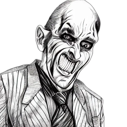 face, comic book art, cartoon, pencil sketch, concept art, tremere, vampire, tony transparent PNG cut-out