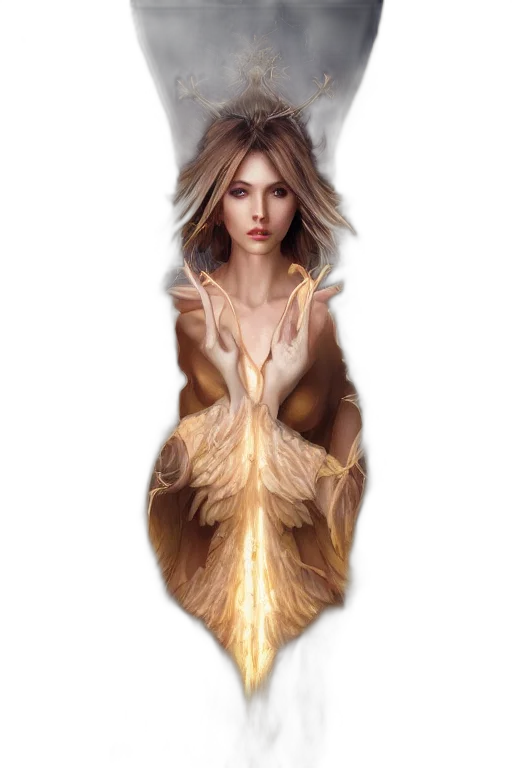 dress, hair, jewelry, jacket, fantasy art, concept art, photorealistic, oil painting transparent PNG cut-out