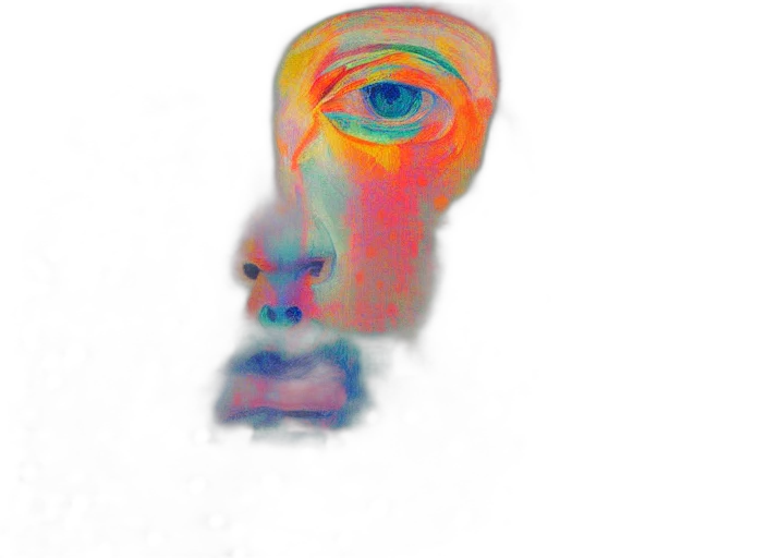 face, mask, robot, creature transparent PNG cut-out