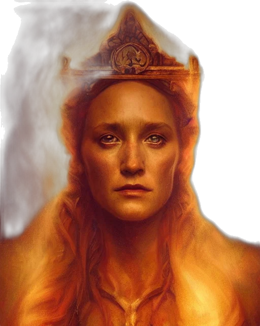 crown, face, dragon, fantasy art, photorealistic, concept art, comic book art, fire transparent PNG cut-out