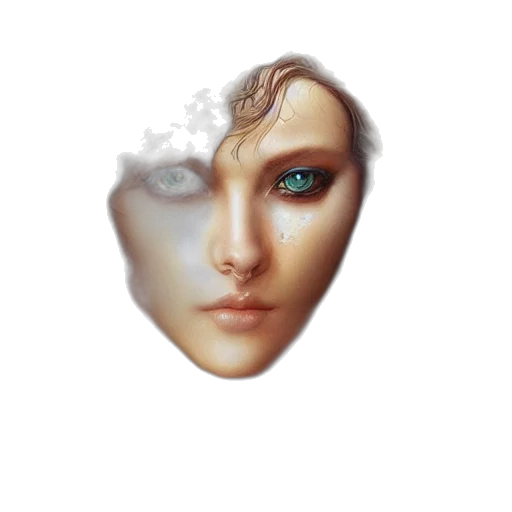 face, mask, jewelry, robot transparent PNG cut-out