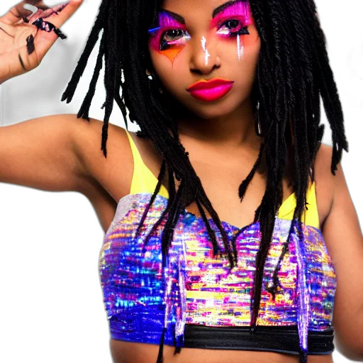 cyberpunk, neon lights, neon, colorful transparent PNG cut-out