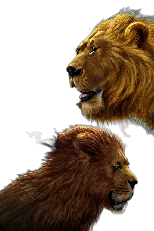 animal, crown, photorealistic, concept art transparent PNG cut-out