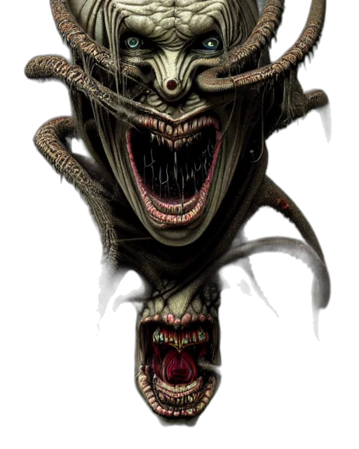creature, mask, face, dragon, concept art, fantasy art, photorealistic, 3d render transparent PNG cut-out