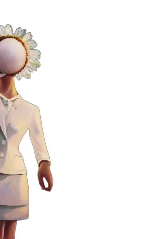 staff, dress, jacket, mask, 3d render, concept art, photorealistic, cartoon transparent PNG cut-out