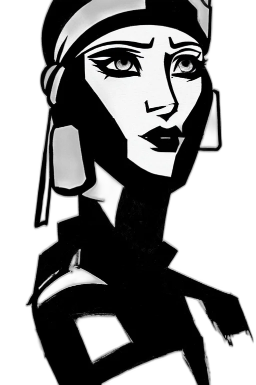 face, robot, jewelry, mask, cartoon, comic book art, concept art, cyberpunk transparent PNG cut-out