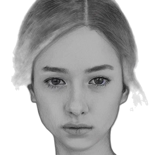 face, mask, crown, hair, photorealistic, pencil sketch, concept art, fantasy art transparent PNG cut-out