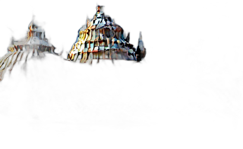 crown, robot, building, weapon transparent PNG cut-out