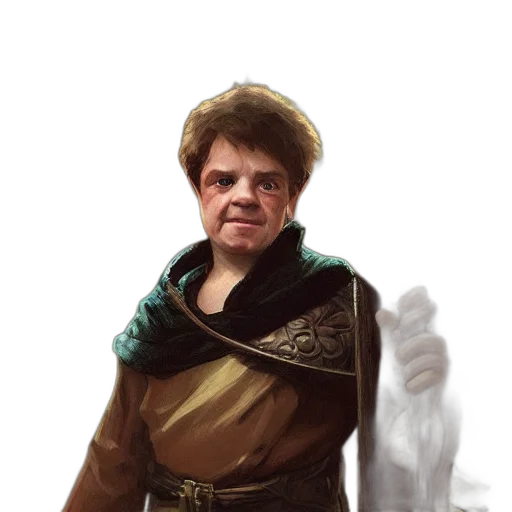 face, staff, creature, fantasy art transparent PNG cut-out
