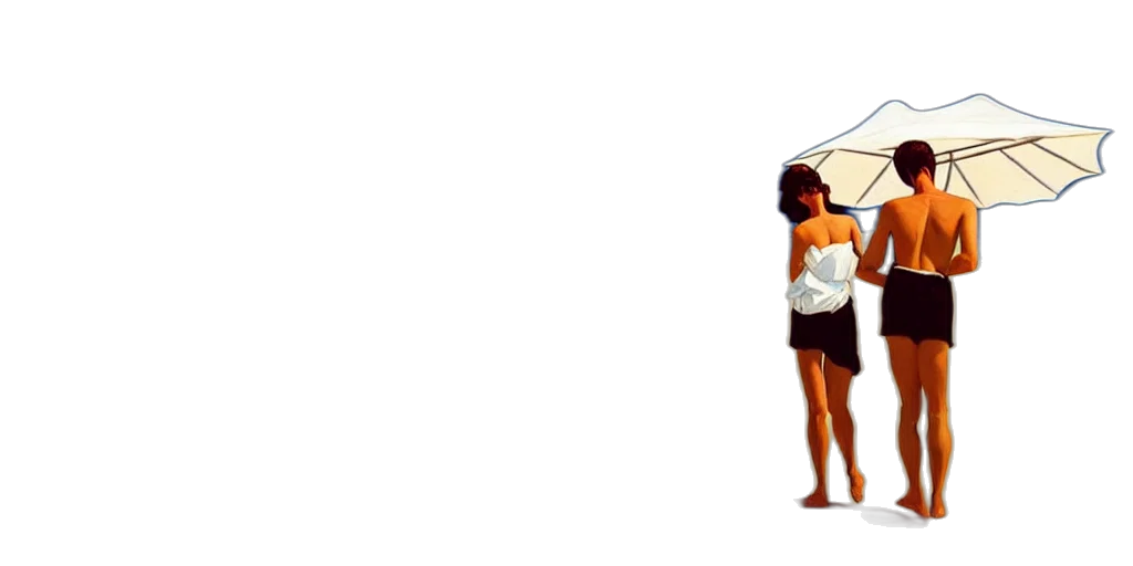 umbrella, staff, dress, 3d render transparent PNG cut-out