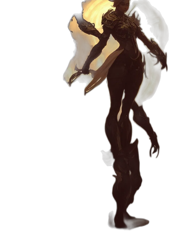 dress, creature, mask, concept art transparent PNG cut-out