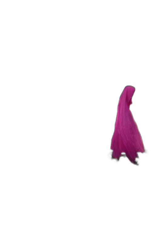 dress, hair, creature, umbrella, 3d render, concept art, vaporwave, outer space transparent PNG cut-out