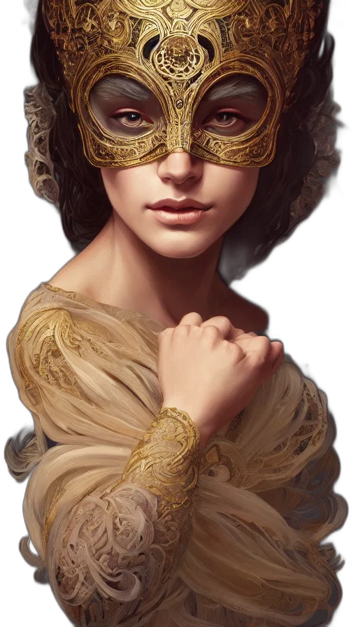 mask, jewelry, crown, face transparent PNG cut-out
