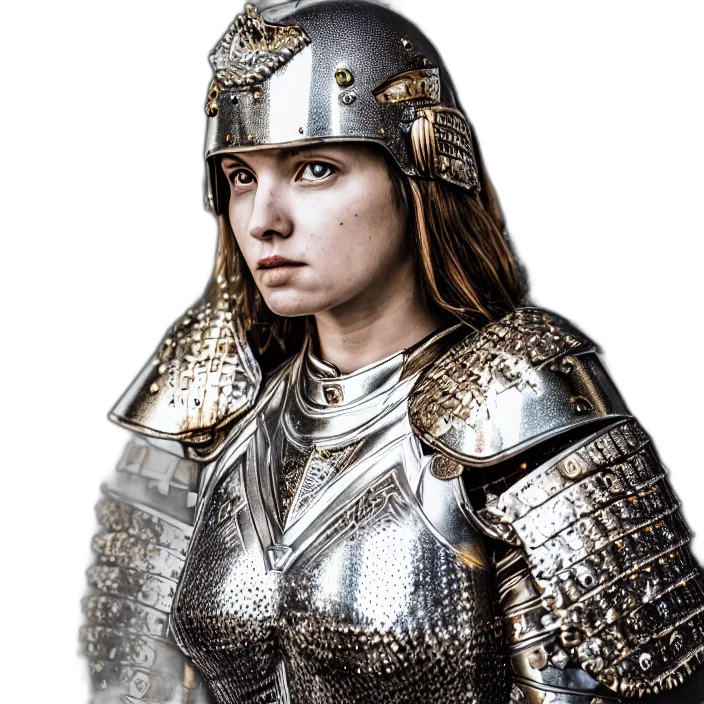 sword, crown, face, fantasy art transparent PNG cut-out