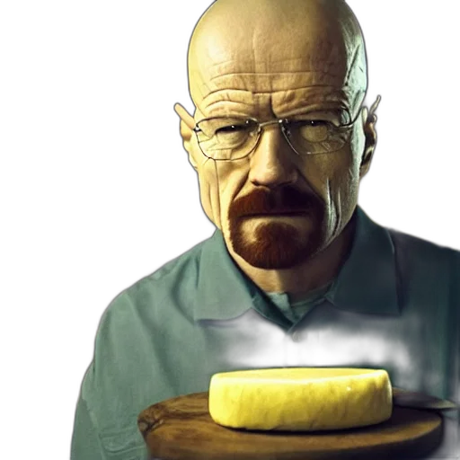 food, face, concept art, 3d render, photorealistic, walter, white, price transparent PNG cut-out