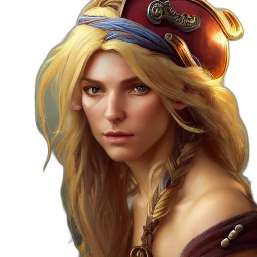face, crown, hat, staff, fantasy art, concept art, photorealistic, oil painting transparent PNG cut-out