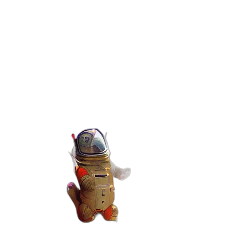 robot, staff, hat, bottle transparent PNG cut-out