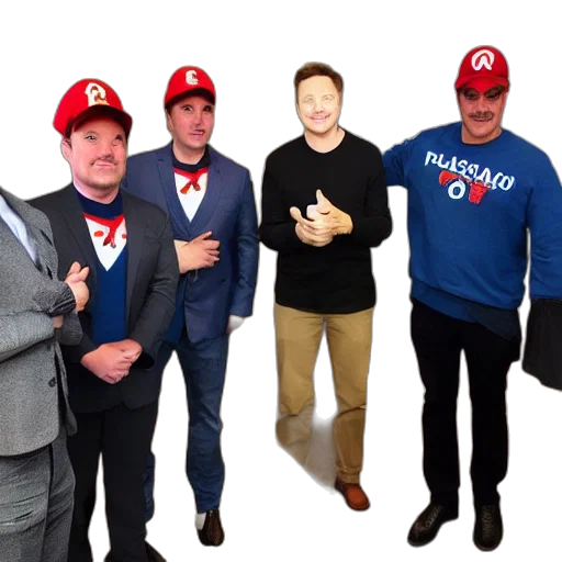 hat, staff, jacket, elon transparent PNG cut-out