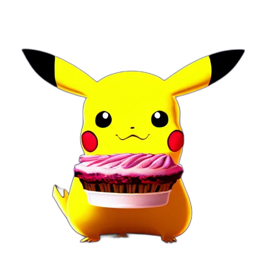 food, animal, creature, hat, 3d render, pixel art, concept art, photorealistic transparent PNG cut-out