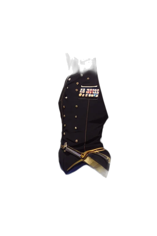 dress, jacket, 3d render, concept art transparent PNG cut-out