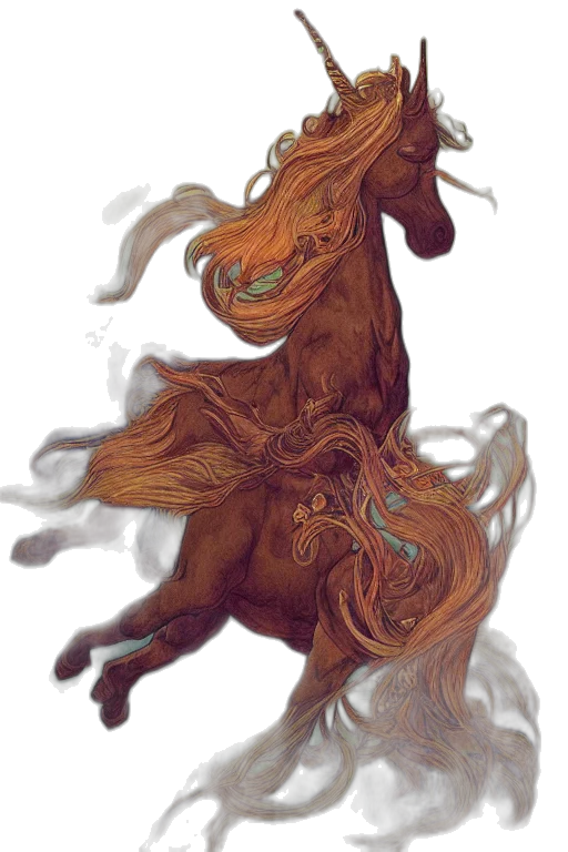 dragon, creature, hair, mask transparent PNG cut-out
