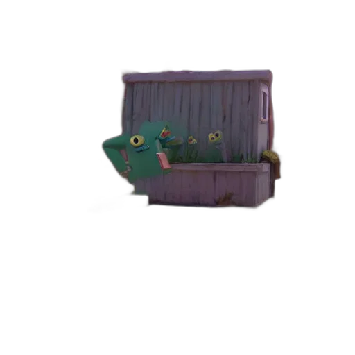furniture, weapon, car, staff, 3d render, concept art, pixel art, green transparent PNG cut-out