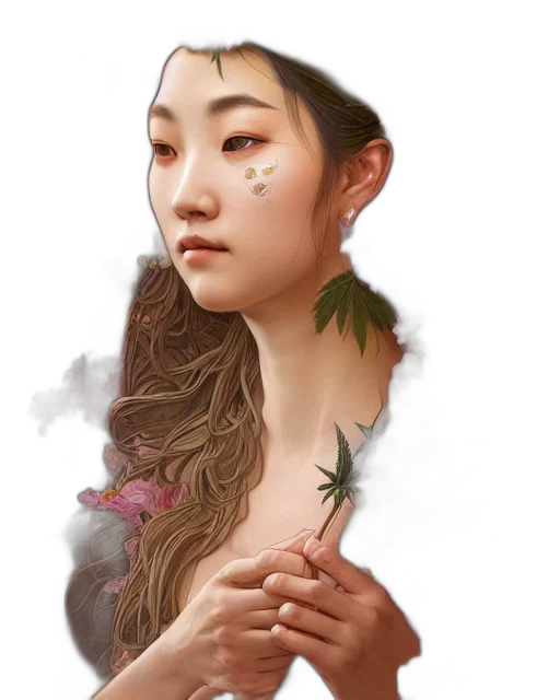 face, crown, fantasy art, photorealistic transparent PNG cut-out