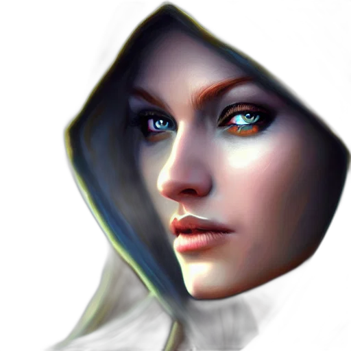 face, mask, robot, staff, fantasy art, photorealistic, concept art, 3d render transparent PNG cut-out