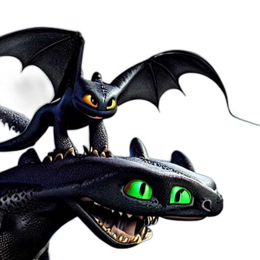dragon, creature, 3d render, concept art transparent PNG cut-out