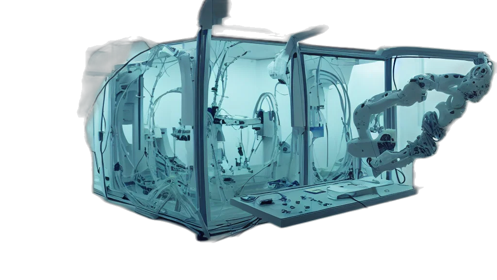 robot, car, concept art, 3d render transparent PNG cut-out