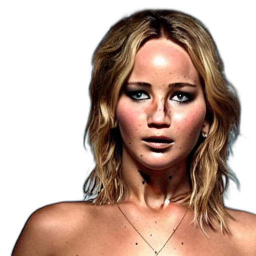 face, photorealistic, 3d render, concept art, jennifer, lawrence, inside, tomato transparent PNG cut-out