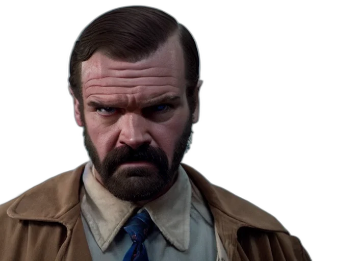 jacket, face, staff, concept art transparent PNG cut-out