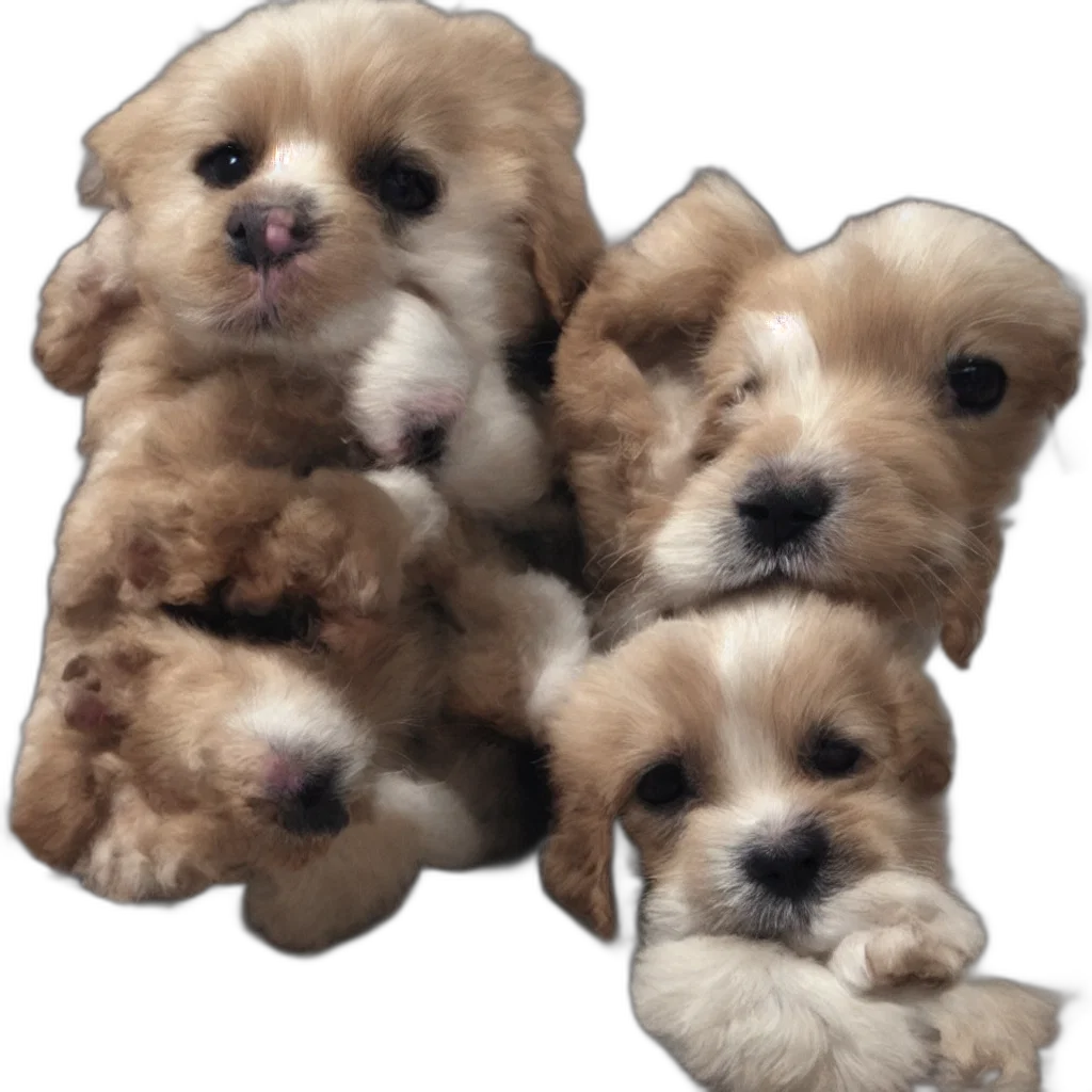 animal, staff, photorealistic, oil painting, 3d render, puppy transparent PNG cut-out