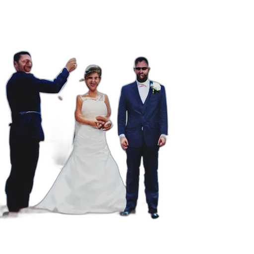 staff, dress, crown, photorealistic, wedding, middle, ocean, rafts transparent PNG cut-out