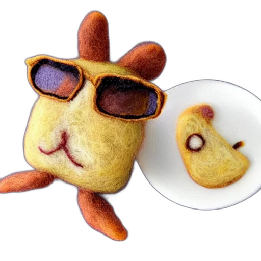 food, mask, animal, 3d render, bread, toast, eyeglasses, needle transparent PNG cut-out