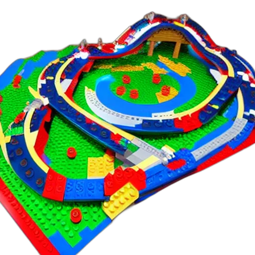 crown, 3d render, lego, mario, kart, track transparent PNG cut-out