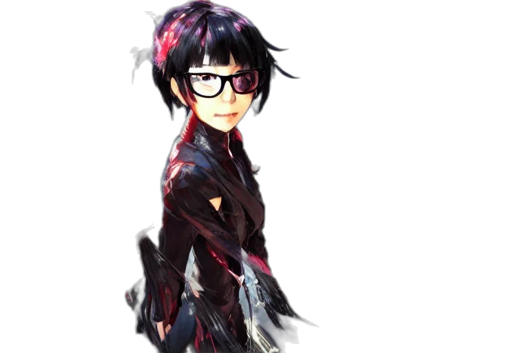 dress, jacket, staff, face, anime, pixel art, concept art, watercolor transparent PNG cut-out