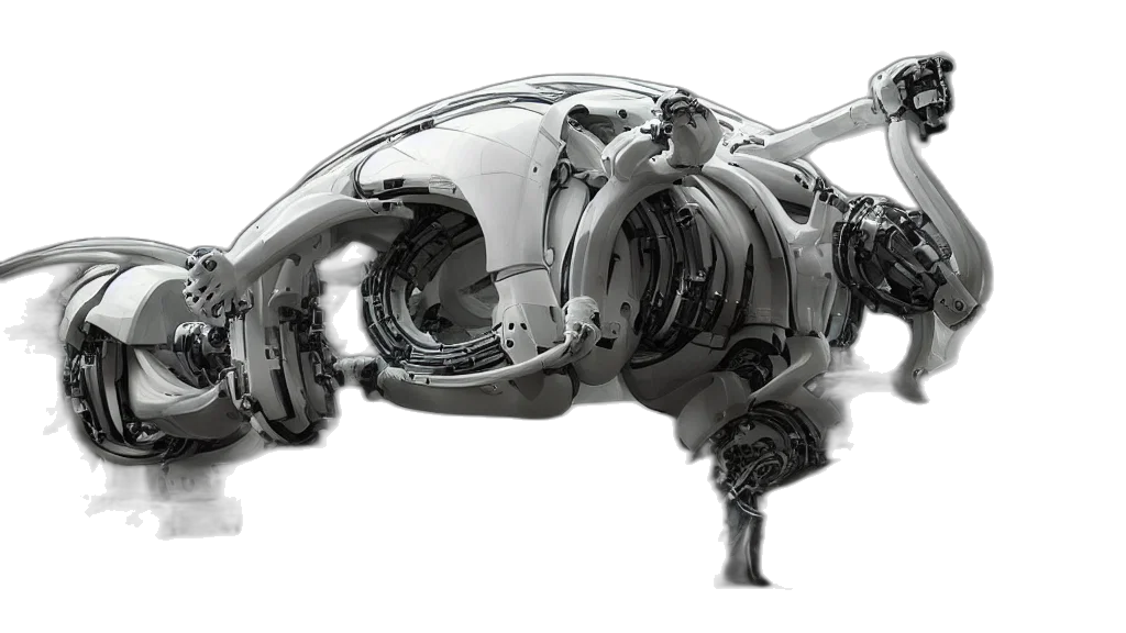 robot, weapon, jewelry, car, concept art, 3d render, cyberpunk, photorealistic transparent PNG cut-out