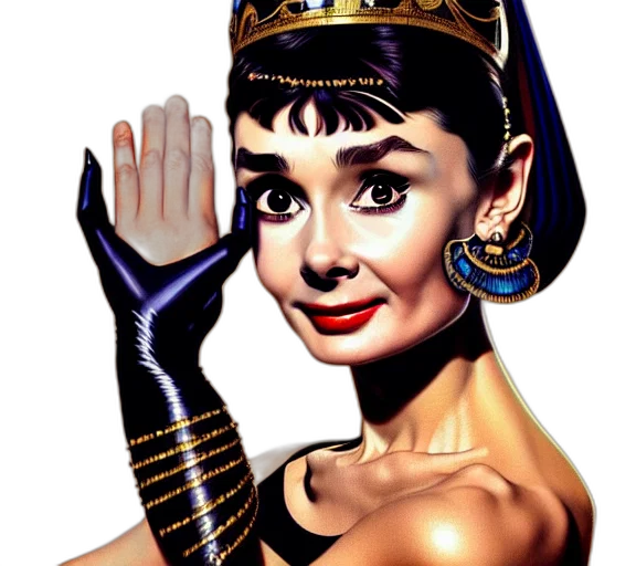 crown, jewelry, face, comic book art transparent PNG cut-out