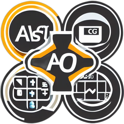 3d render, professional, vector, logo, depicting, accounting, digitization, automation transparent PNG cut-out