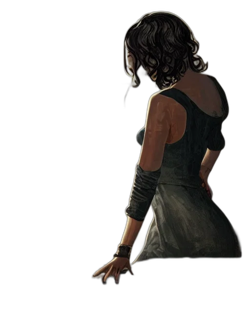 dress, concept art, photorealistic, comic book art transparent PNG cut-out