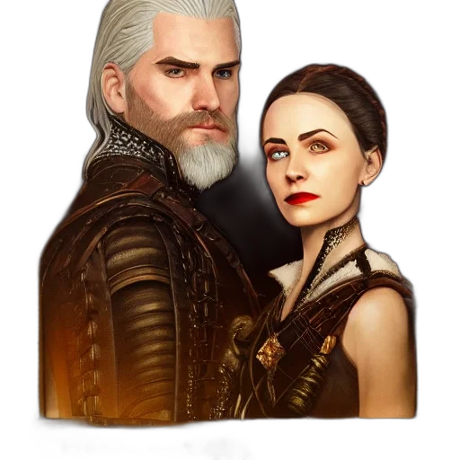 face, fantasy art, concept art, pixel art transparent PNG cut-out