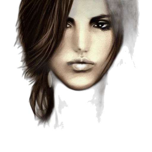 face, hair, mask, photorealistic transparent PNG cut-out