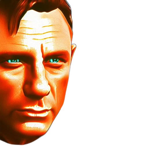face, mask, robot, 3d render transparent PNG cut-out