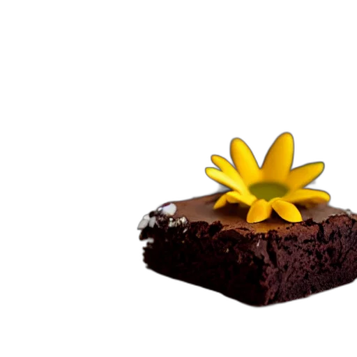 food, crown, flower, staff, 3d render, photorealistic, brownies, sunflower transparent PNG cut-out